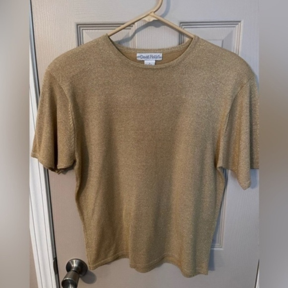 David Hollis Gold Lightweight Sweater